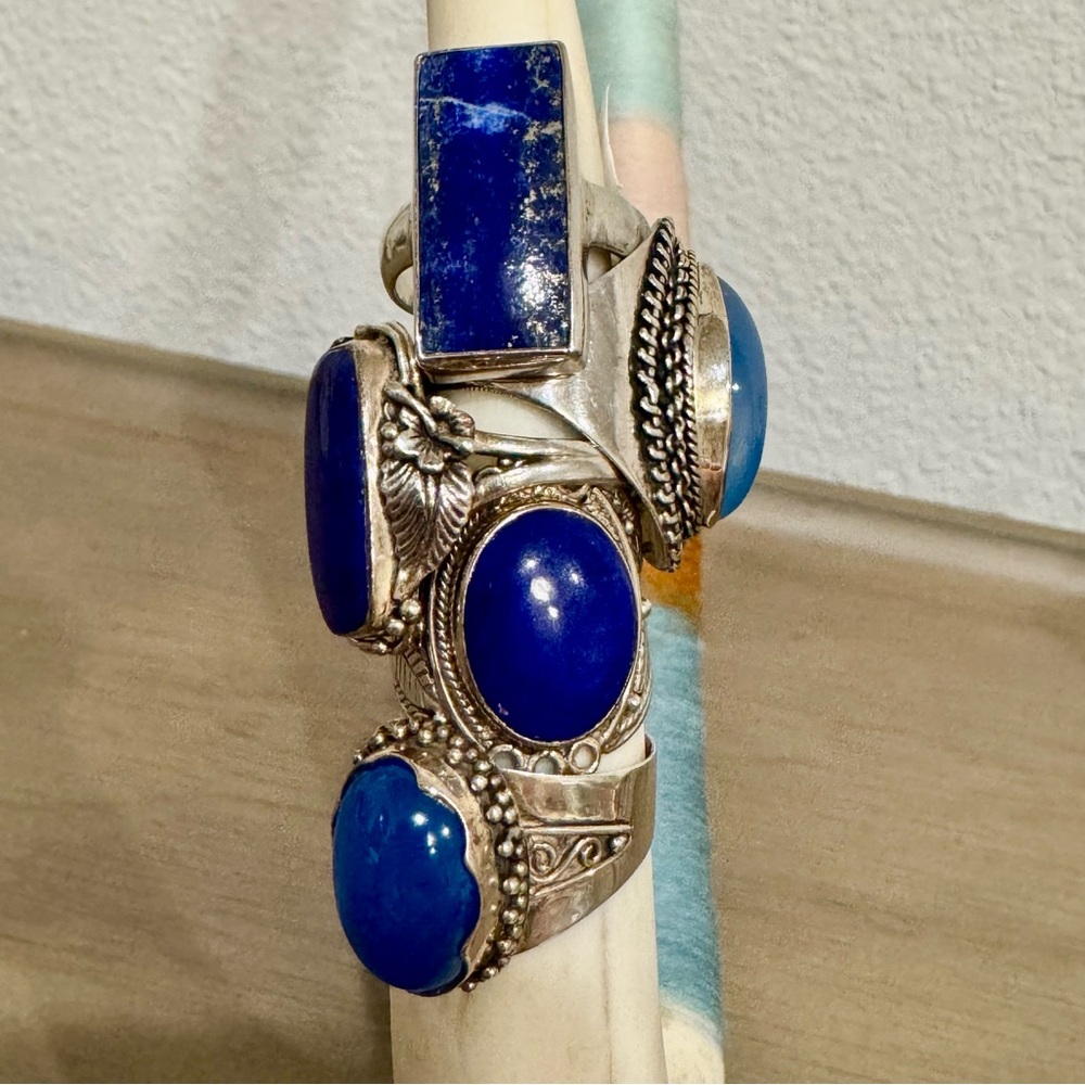 Rectangular Lapis Ring - Picture 12 of 14